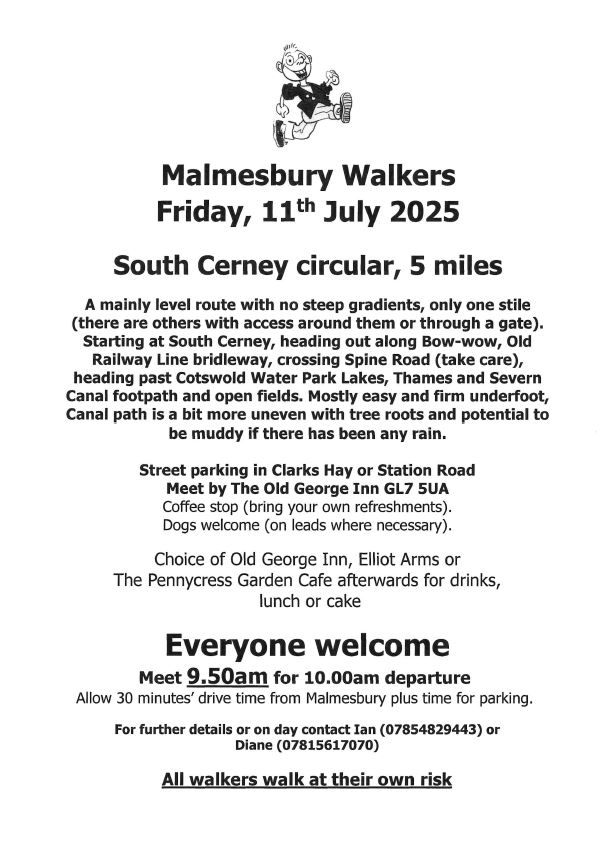 Malmesbury Walkers - South Cerney Circular 